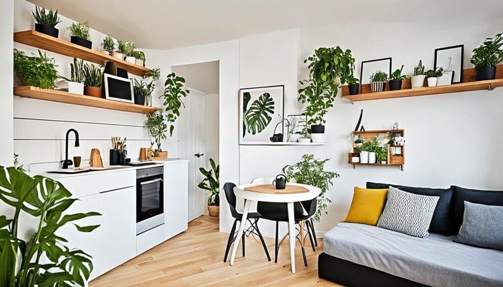 Apartamento tipo estúdio com soluções criativas de decoração