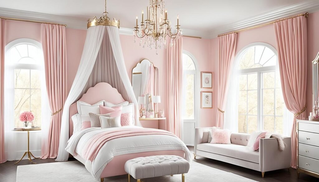 decoracao de quarto de princesa com estilo moderno