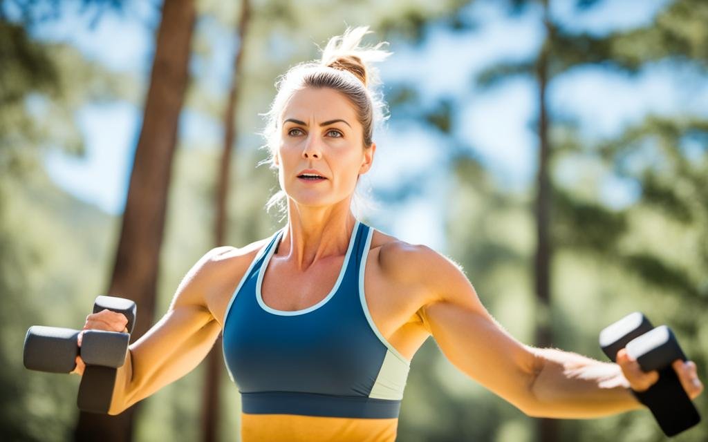 mulher fazendo treino HIIT