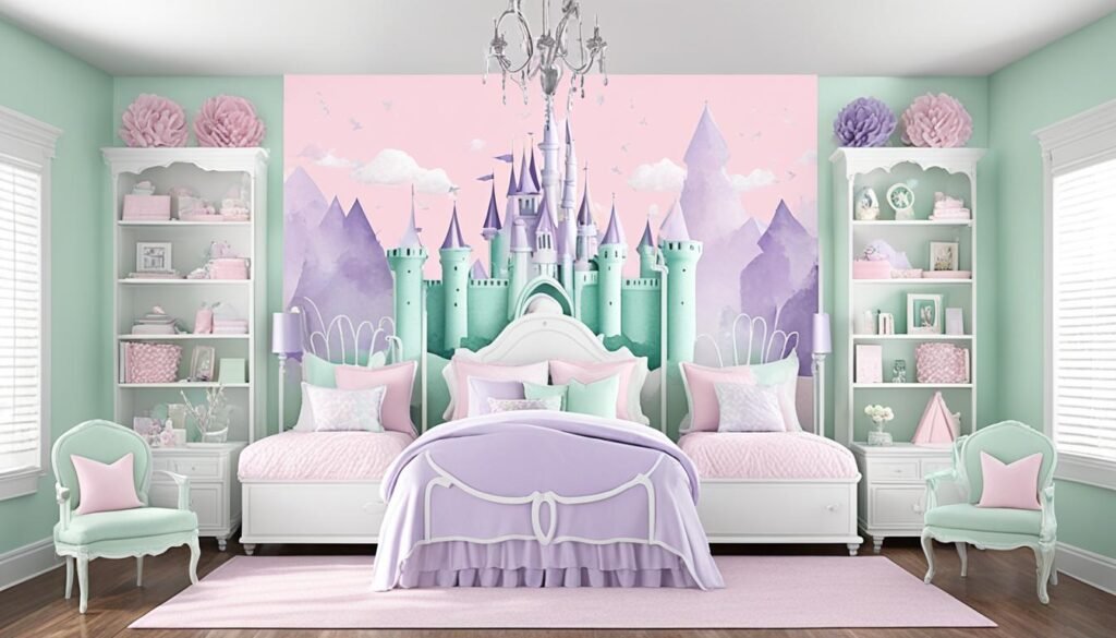 paleta de cores para quarto de princesa