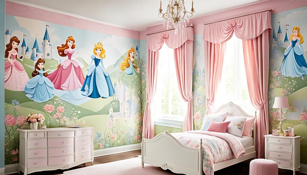 papel de parede para quarto de princesa