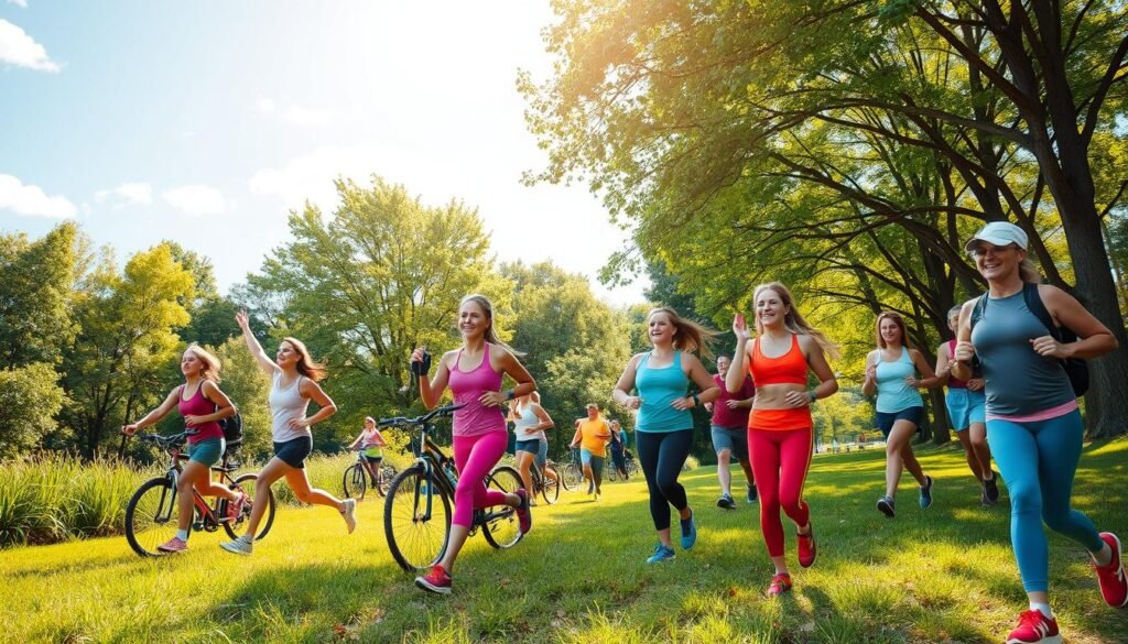 Motivação para exercícios outdoor