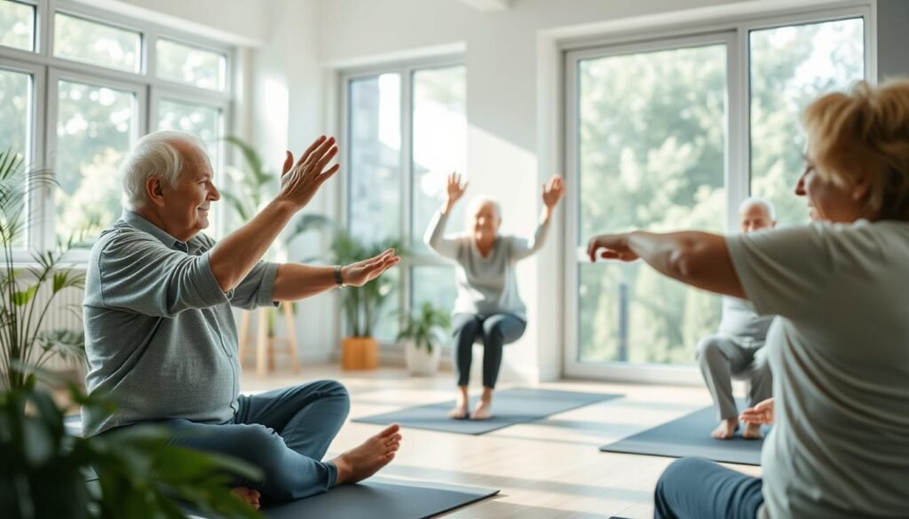 exercícios de mobilidade para a terceira idade