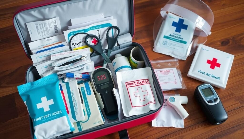 kit de emergência médica