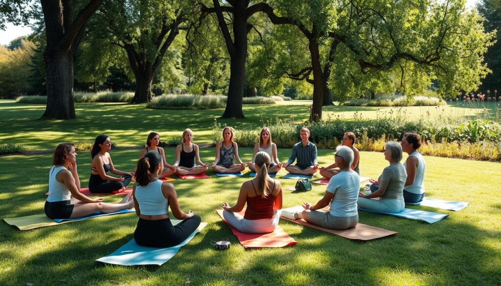 meditação em grupo