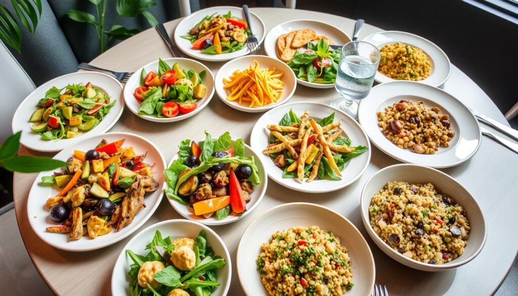 opções plant-based em restaurantes