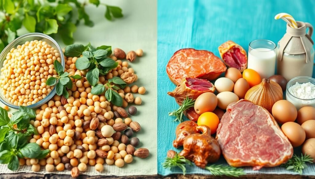 proteinas vegetais e animais