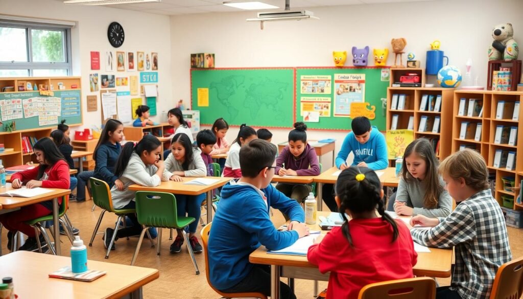 Adolescentes autistas na escola